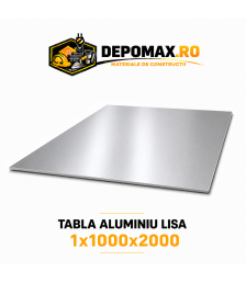 Tabla aluminiu lisa 1mm, 1000x2000mm (1050A)